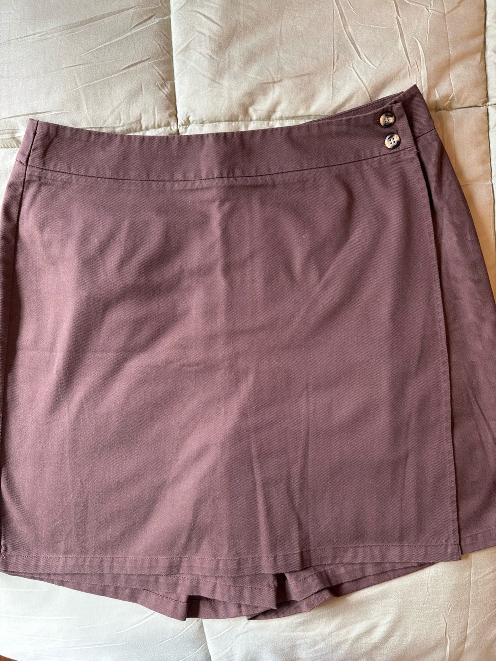 Jennifer Moore Brown Front Skort/Back Shorts with Side Buttons